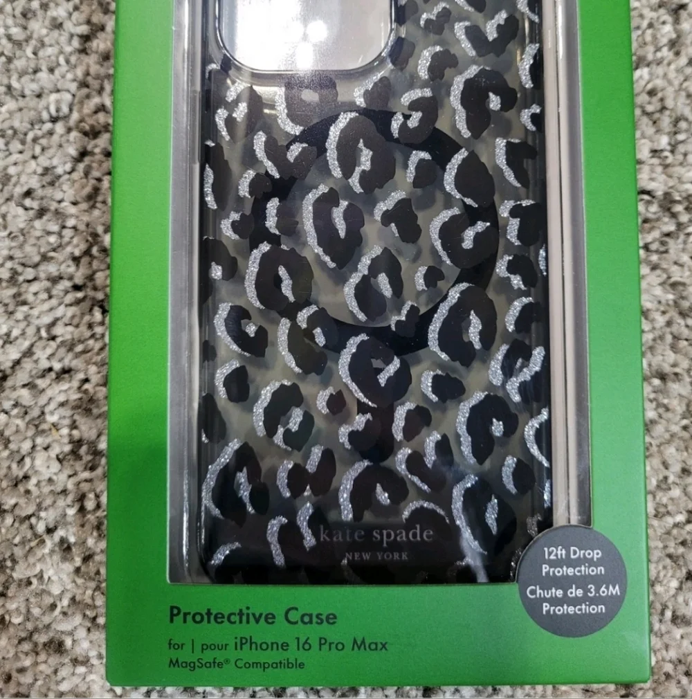 Kate Spade iPhone 16 Pro Max Leopard Animal Print Magsafe Cellphone Case
